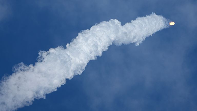 The SpaceX rescue mission for the two astronauts stranded on the ISS is underway.
Pic: AP