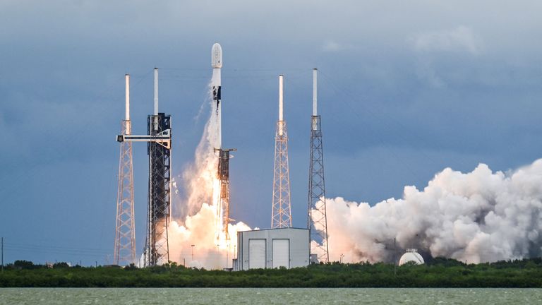 A SpaceX Falcon 9 rocket lifts off carrying the European Space Agency Hera spacecraft on a mission to the asteroid Dimorphos.
Pic Reuters