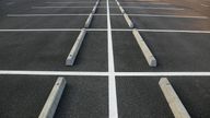 Empty parking with white marking line. File pic: iStock