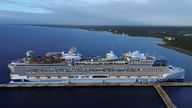 Royal Caribbean's Icon of the Seas, the largest cruise ship in the world, is docked at Costa Maya Cruise Port, in the village town of Mahahual, Quintana Roo state, Mexico, February 6, 2024. Pic: Reuters